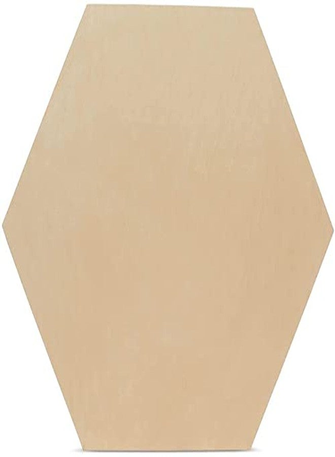 Snoogg MDF Wood for Art and Craft for Resin Art, Mandala, Model Building, Home Décor, Painting, Student Project, DIY Project. Shape Hexagon Size 8 Inch Pack of 25 - Image 1